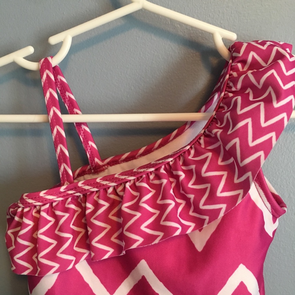 Gymboree Ruffle Shoulder Bathing Suit - Picture 2 of 4